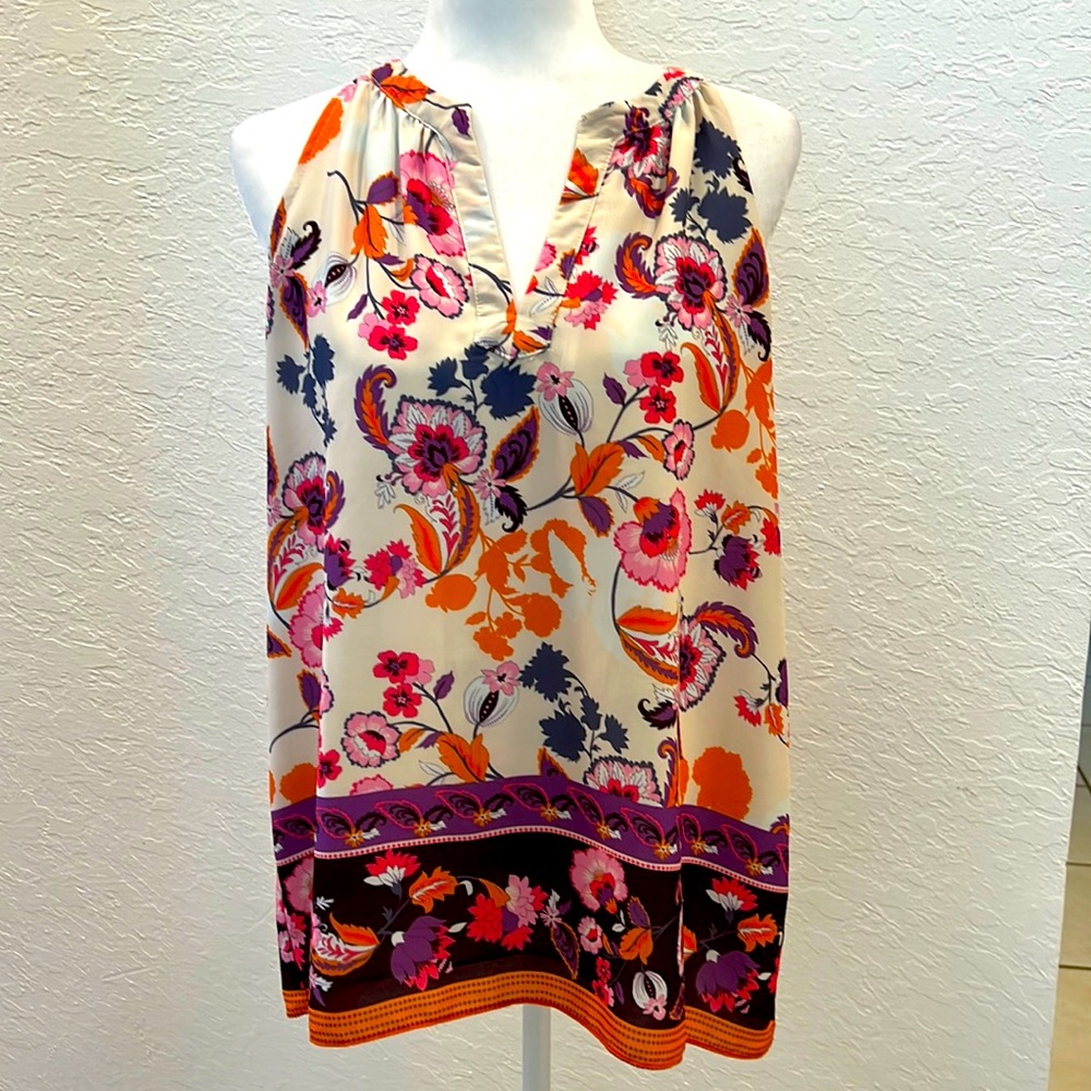 Tabatha Webb sleeveless tank floral cool for summer